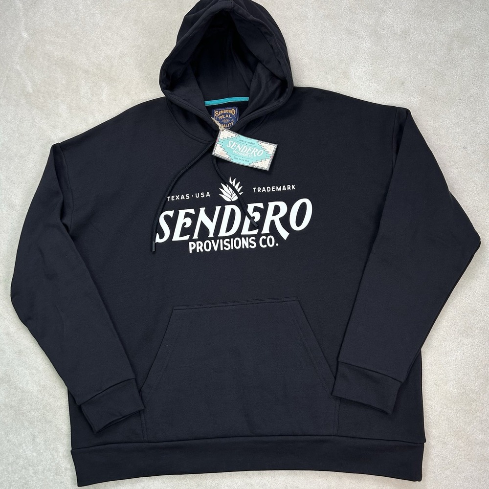 Sendero Provisions Men's XL Logo Hoodie Sweatshirt Texas Fleece Pullover Relaxed
